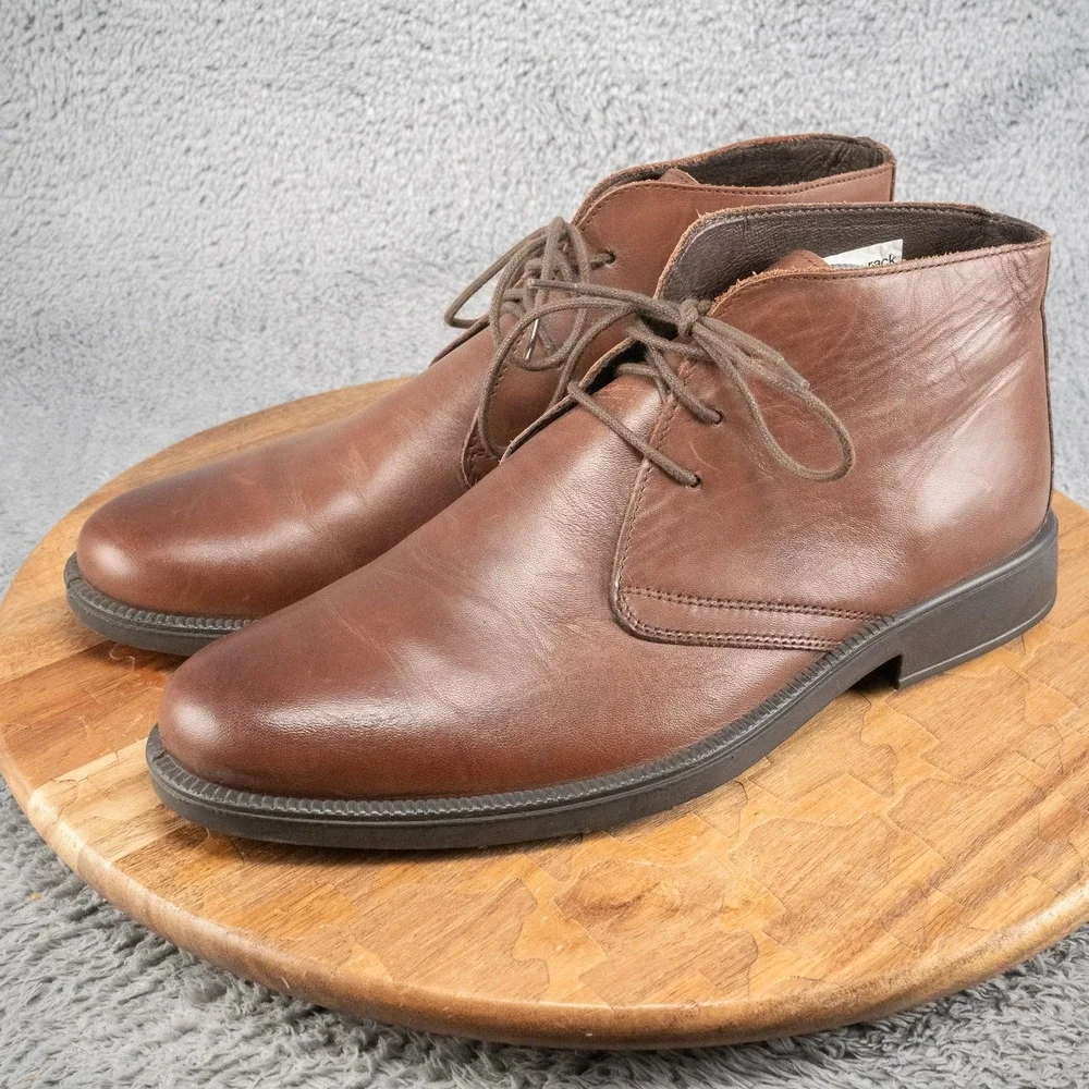 WALLIN & BROS Mr. Albany Brown Leather Lace Up Chukka Boot Size 10‎